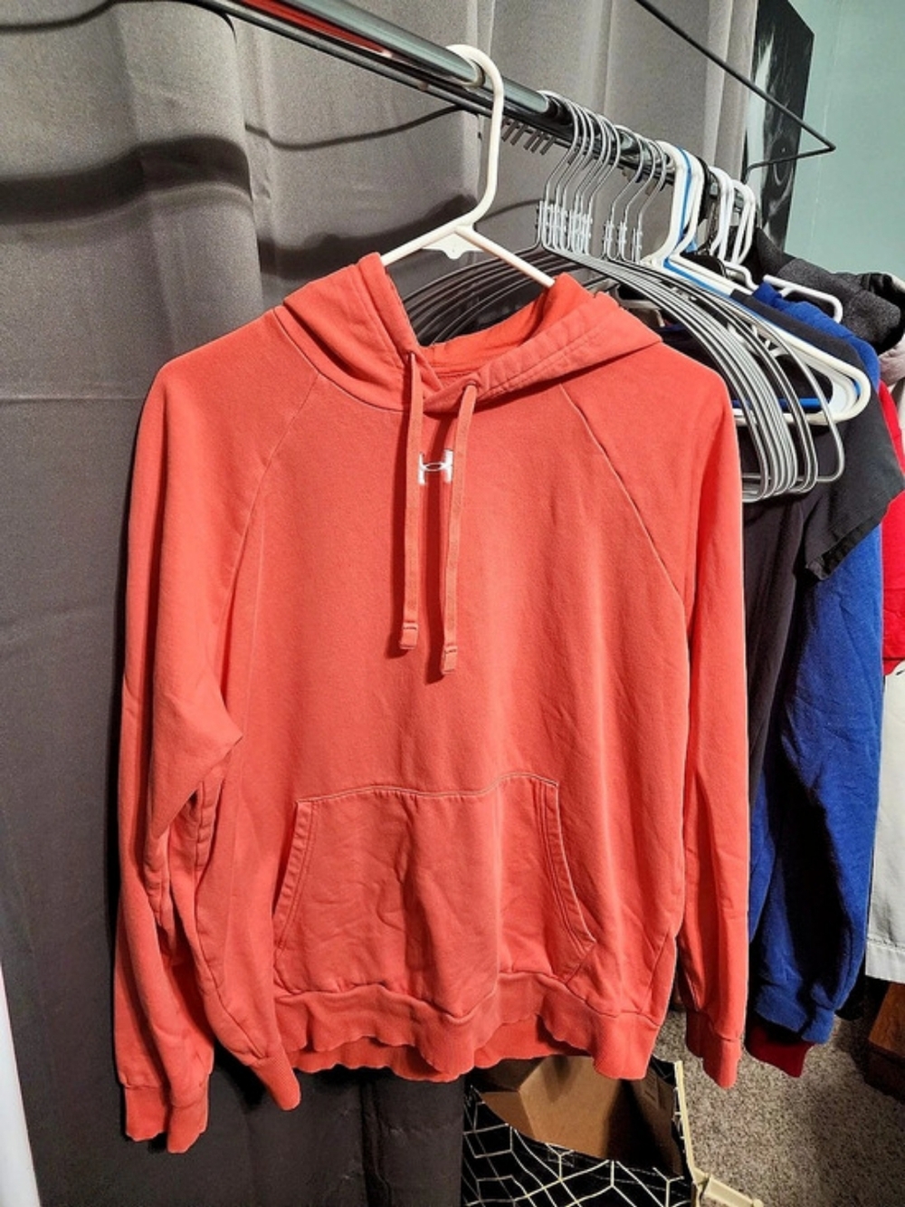 Under Armour Orange Hoodie Size Medium